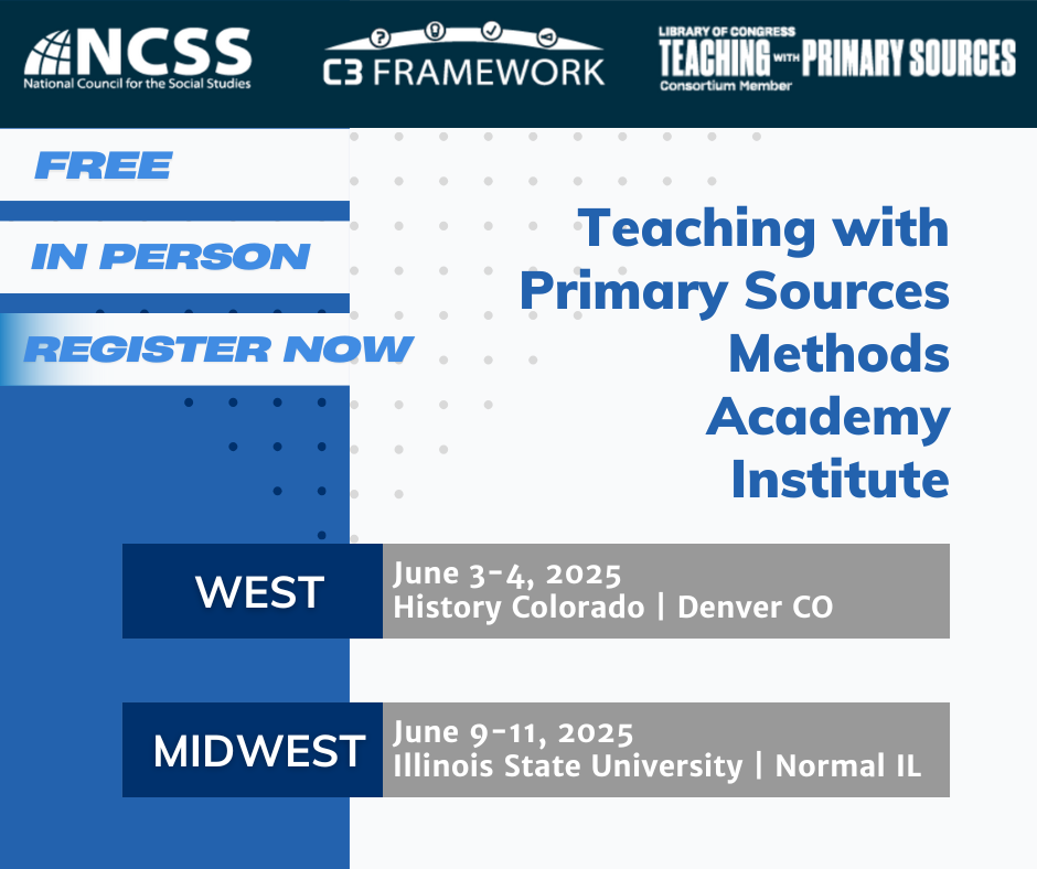 Teaching with Primary Sources Methods Academy Institute