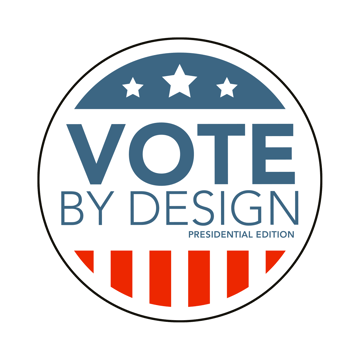 Vote by design logo