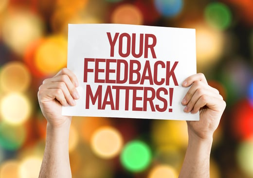 Your Feedback Matters placard with bokeh background-2